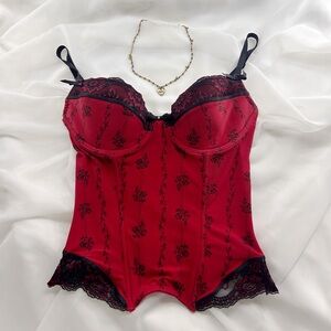 Gossip Girl Sophie B Red Black Corset